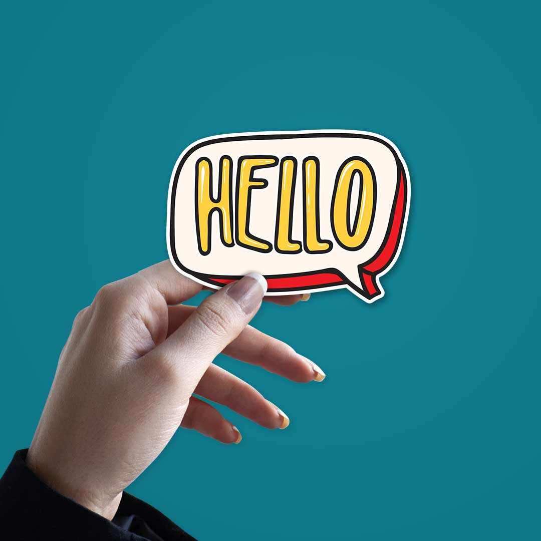 HELLO Sticker - Image 2