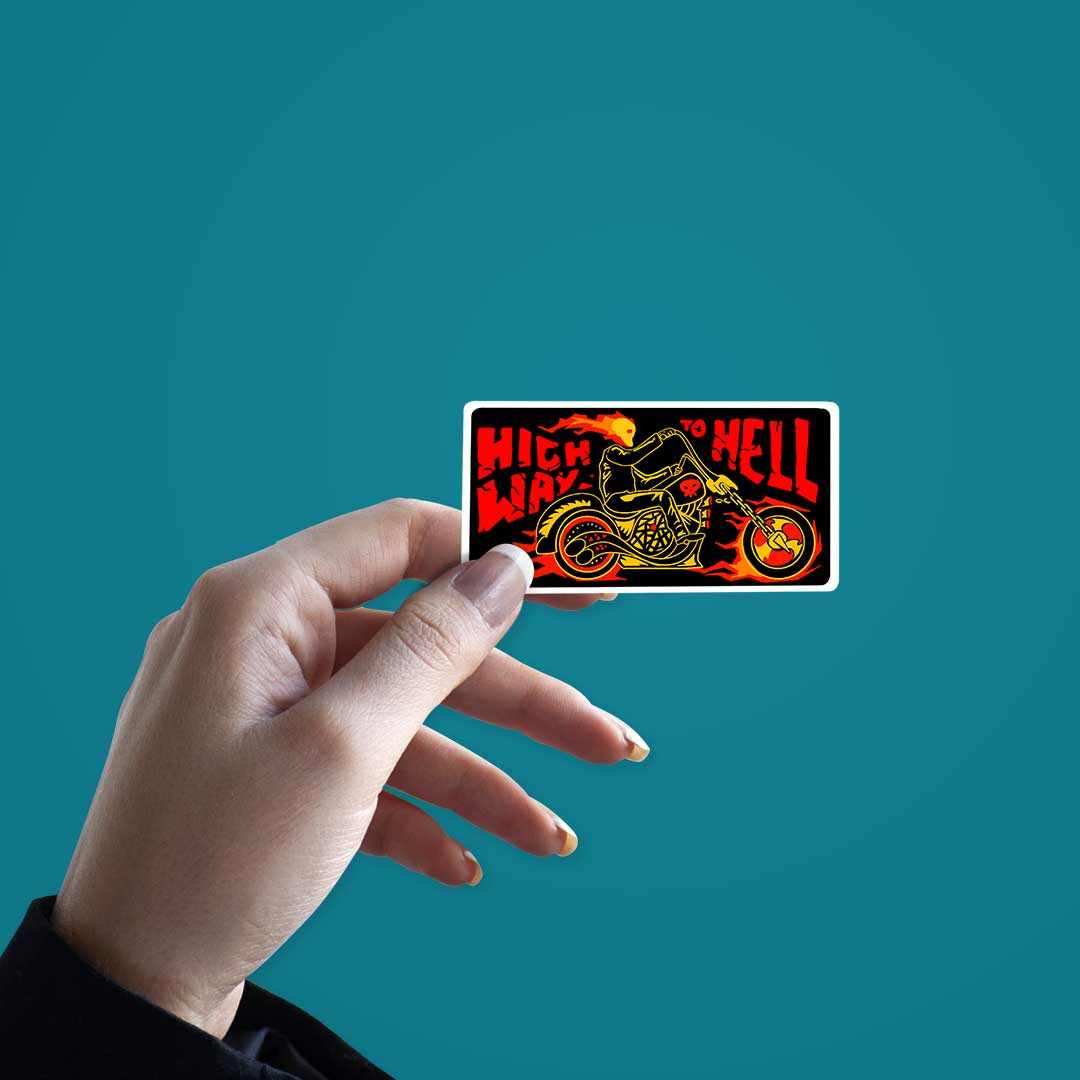 Highway to Hell Sticker - Image 3