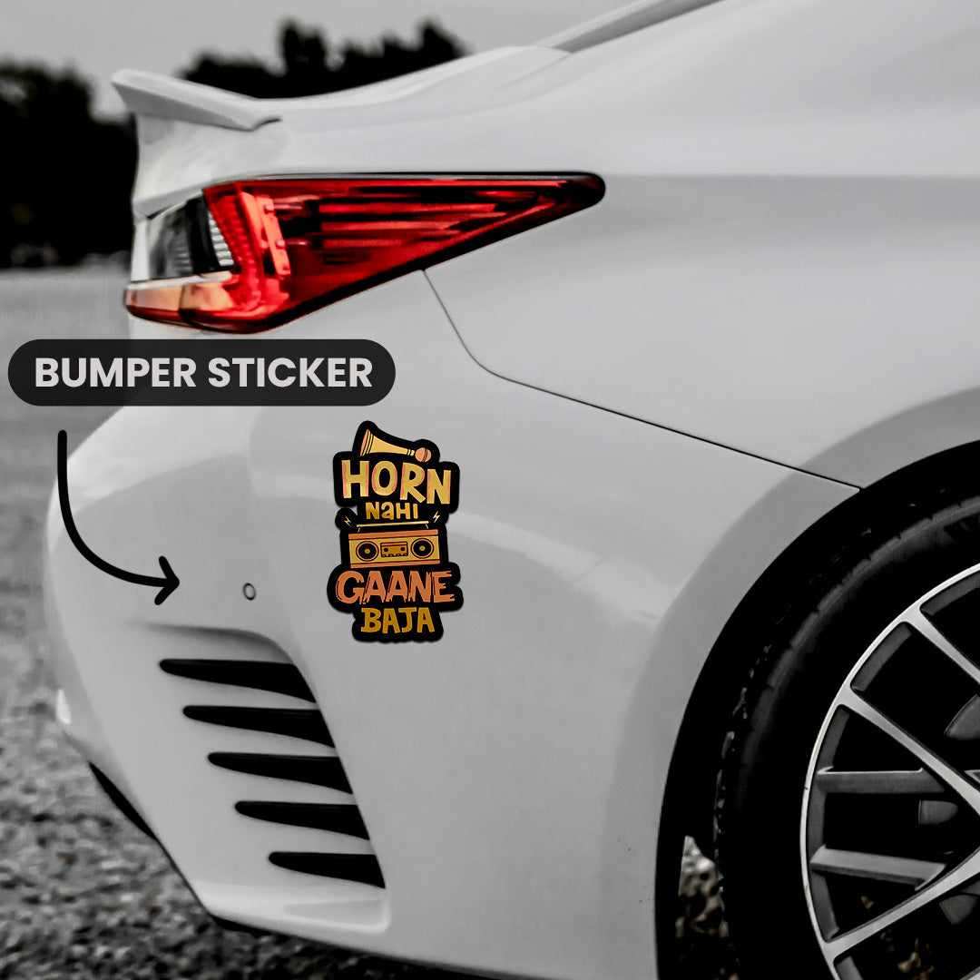Horn Nahi Gaane Baja Bumper Sticker - Image 4