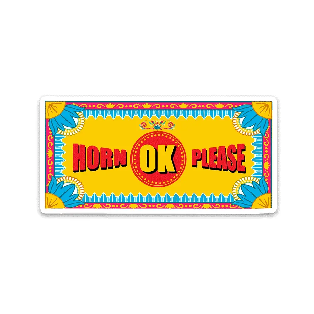 HORN OK PLEASE Bumper Sticker