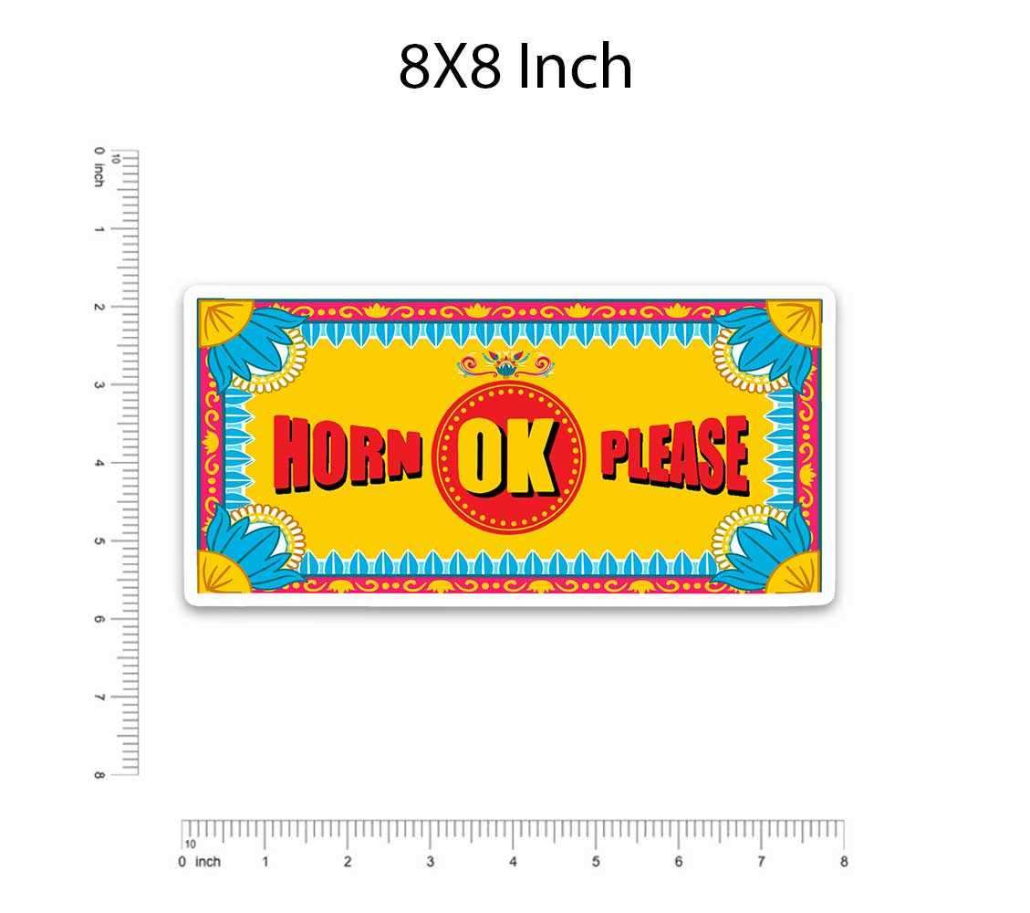 HORN OK PLEASE Bumper Sticker - Image 5