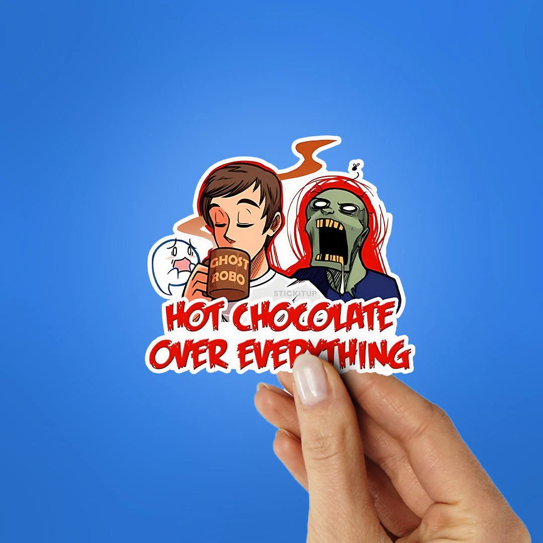 Hot Chocolate Over Everything Sticker - Image 2