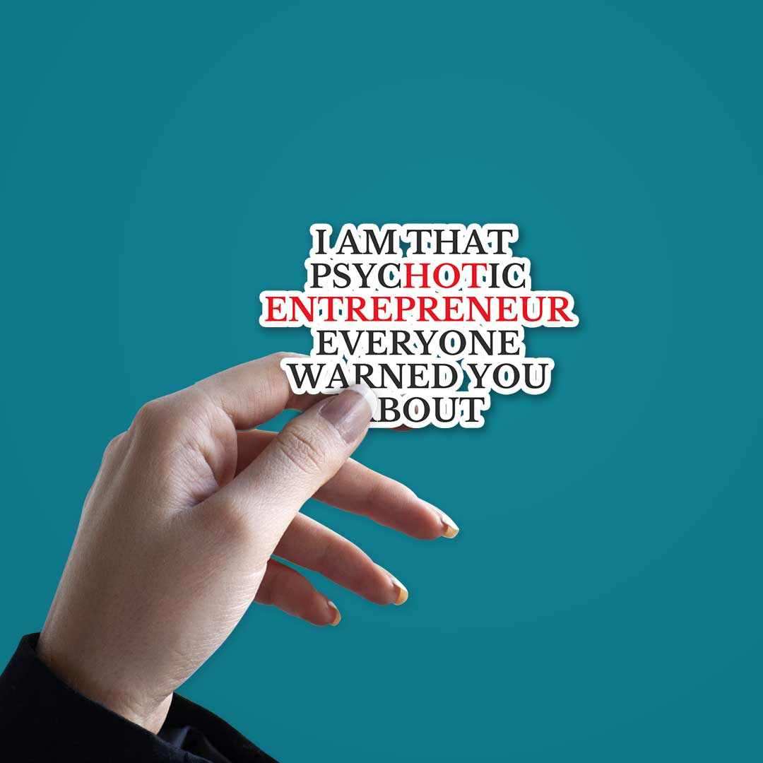 HOT ENTREPRENEUR Sticker - Image 2