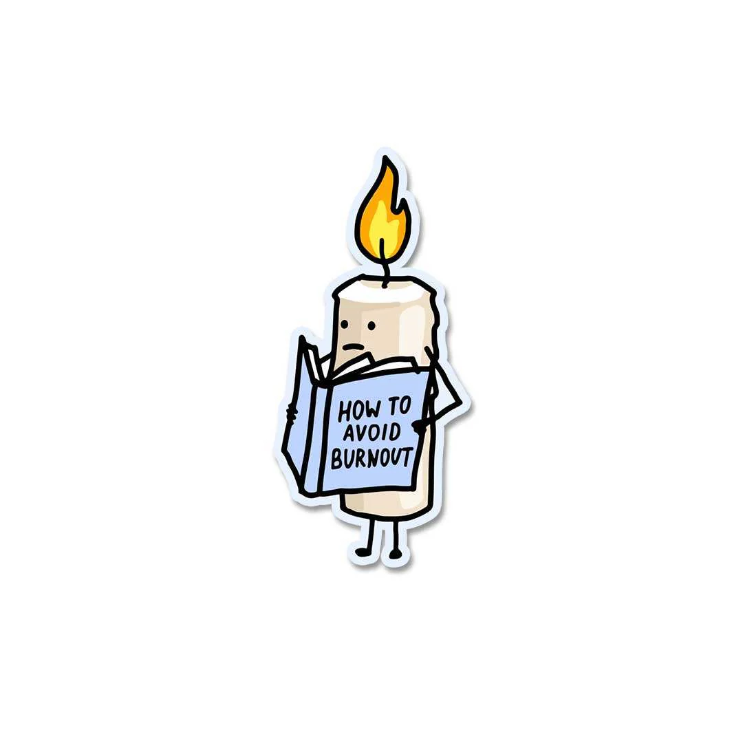 How To Avoid Burnout Sticker - Image 2