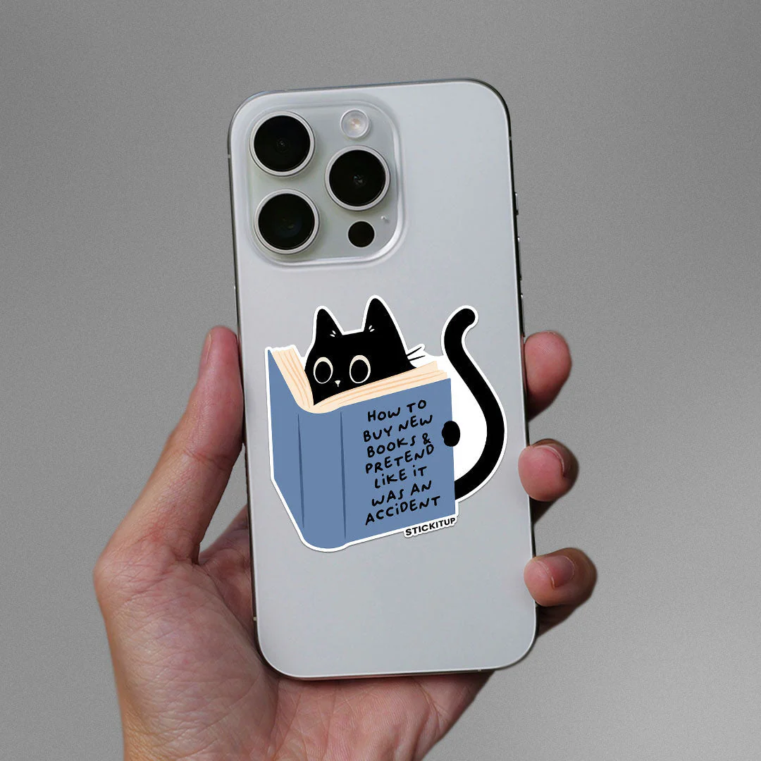 How To Buy New Books Sticker - Image 3