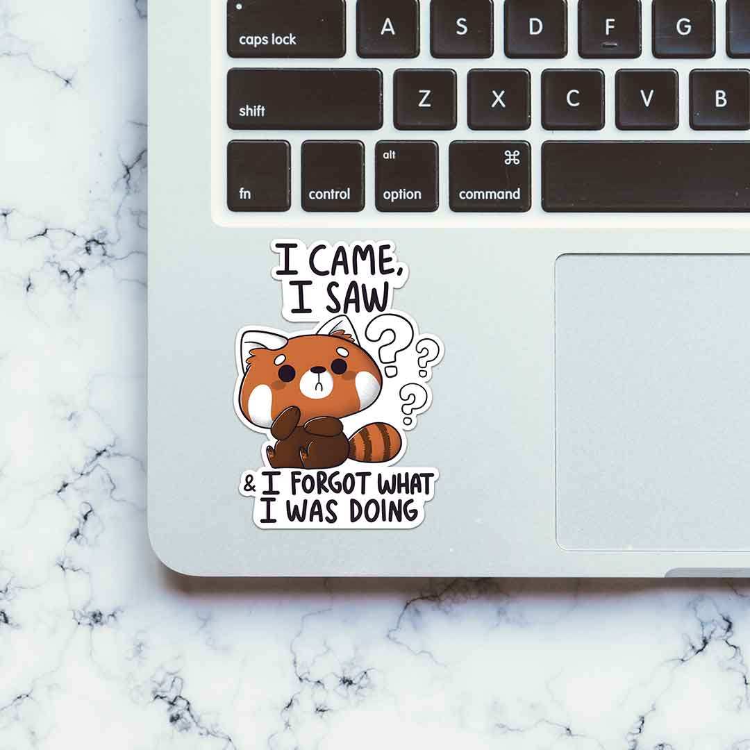 I Came I Saw And I Forgot Sticker - Image 4