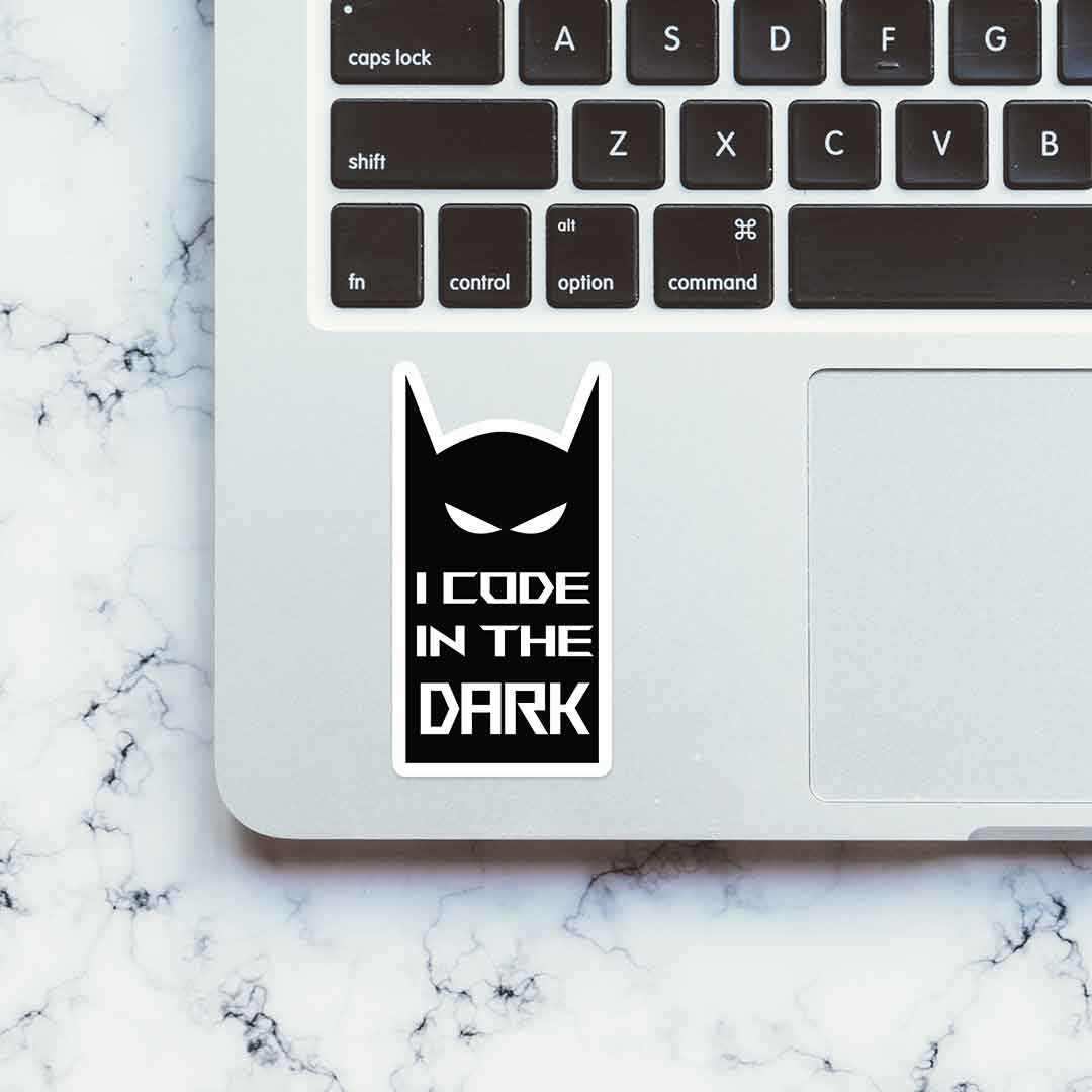I code in the dark Sticker - Image 4