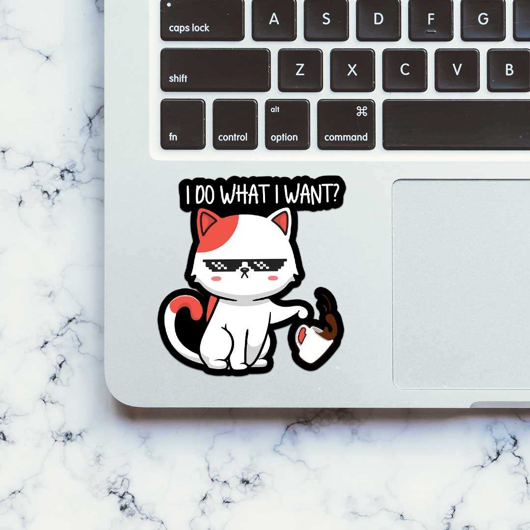 I Do What I Want Sticker - Image 4