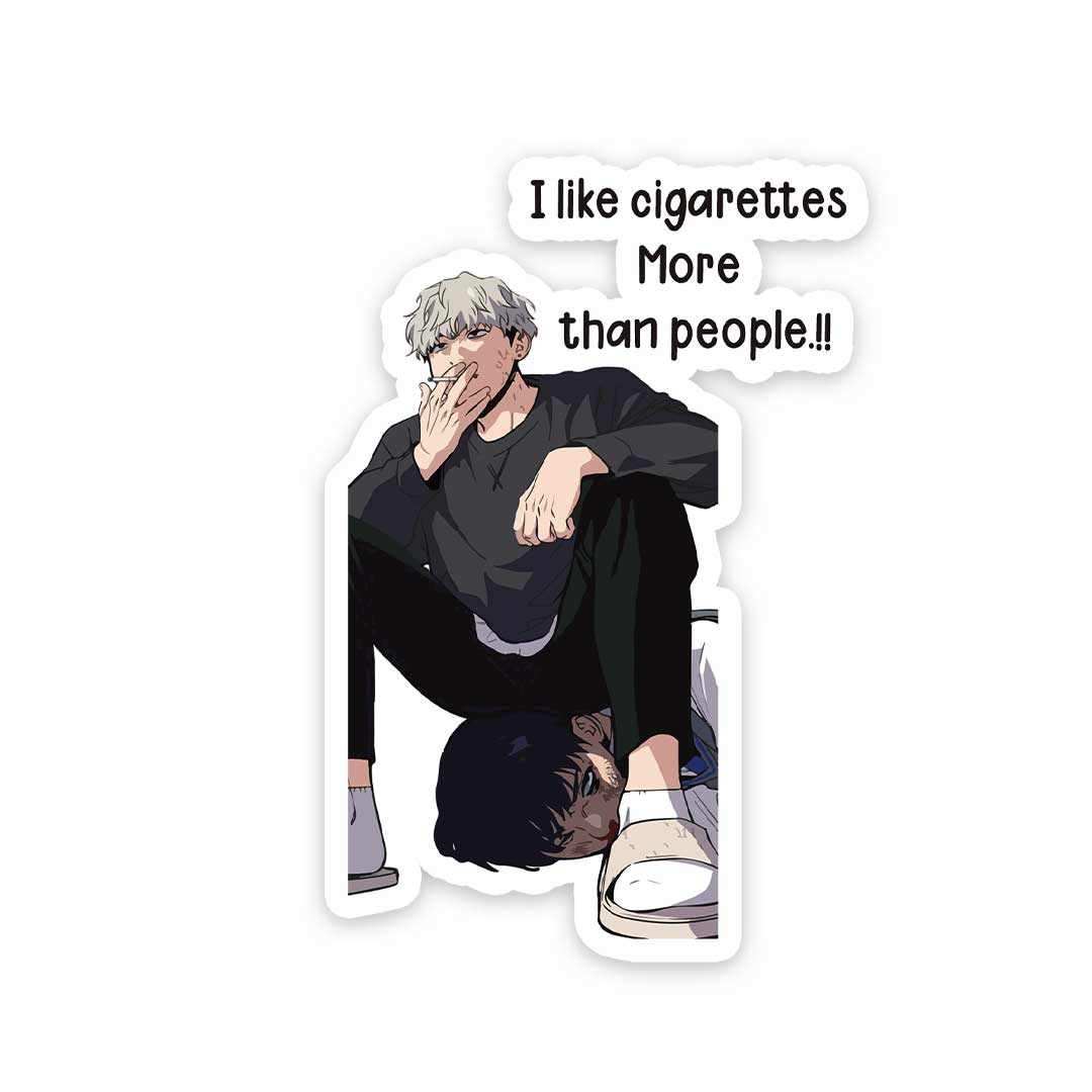 I Like Cigarettes Sticker - Image 5