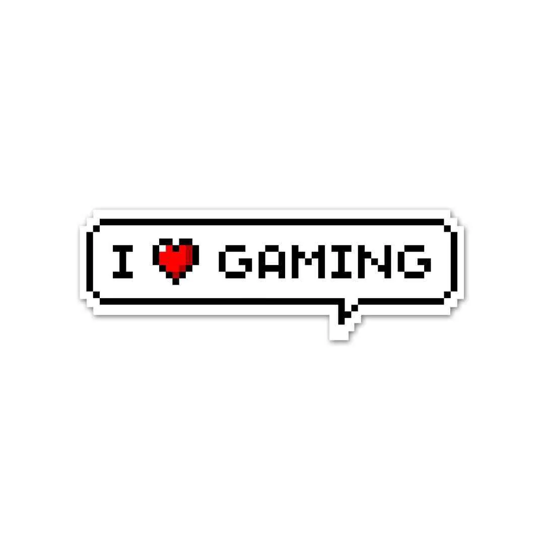 I Love Gaming Sticker - Image 2