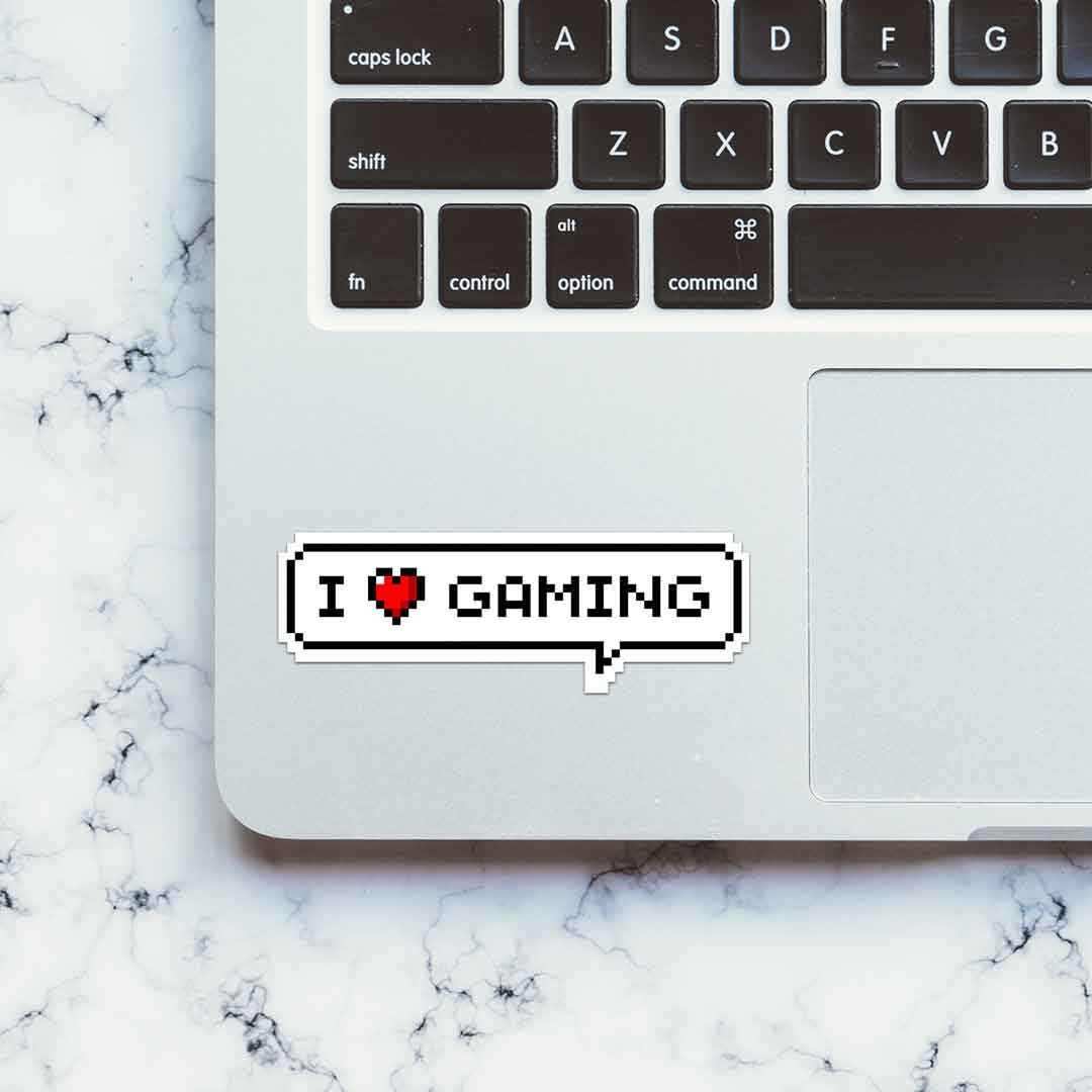 I Love Gaming Sticker - Image 5