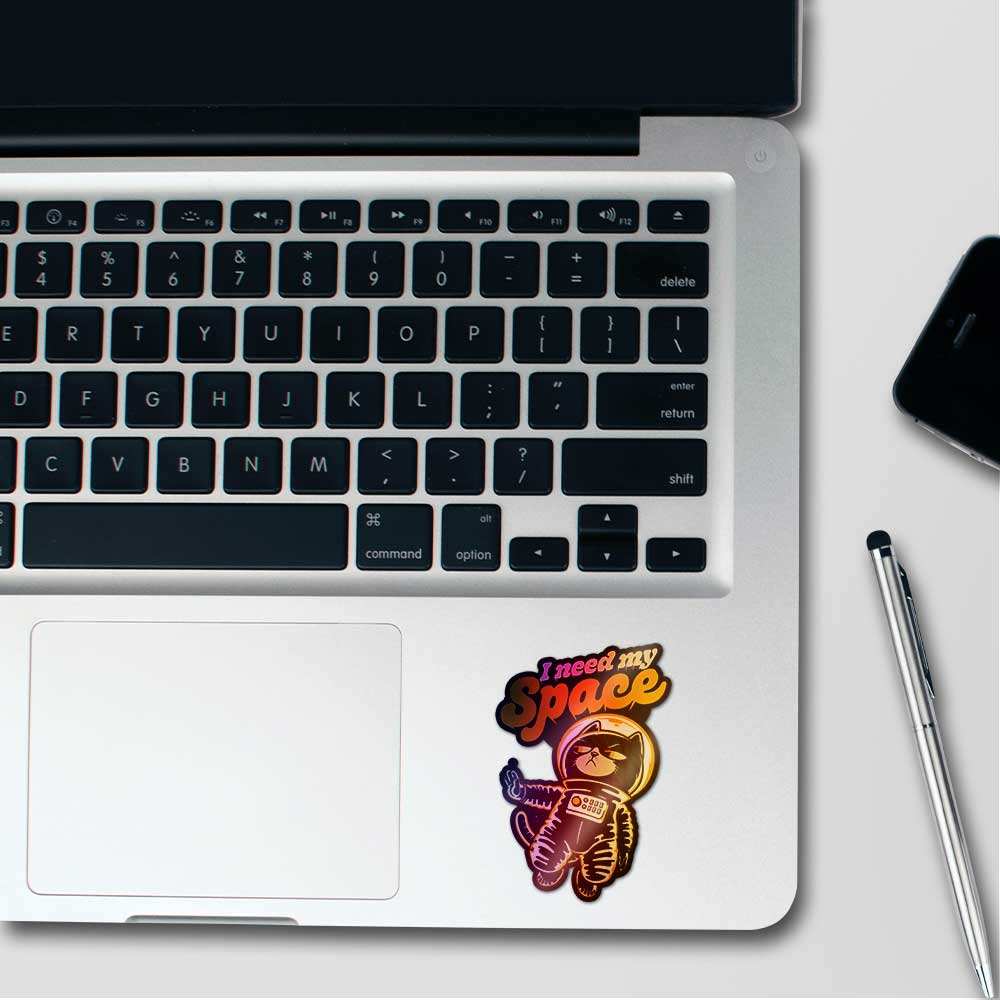 I Need My Space Holographic Sticker - Image 3