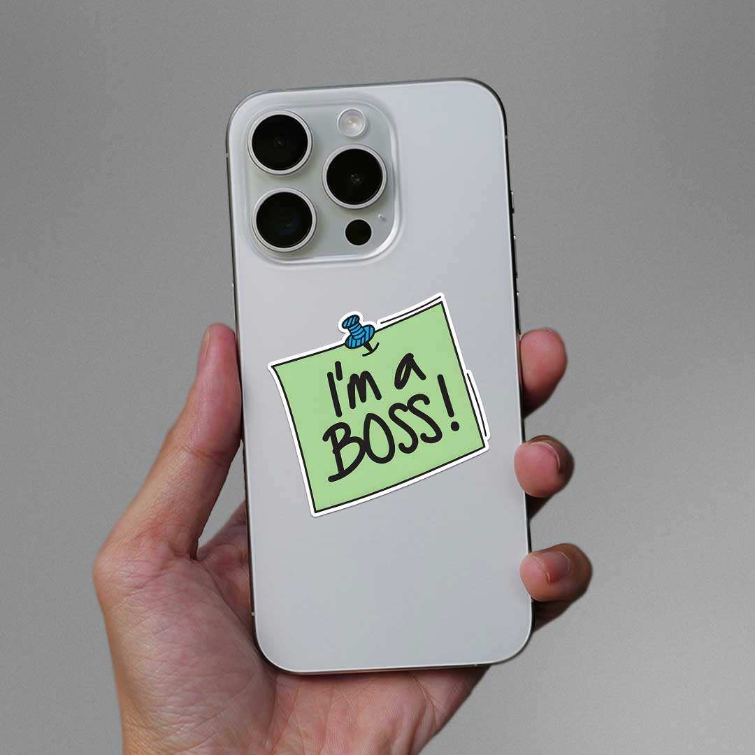 Im A Boss Sticker - Image 3