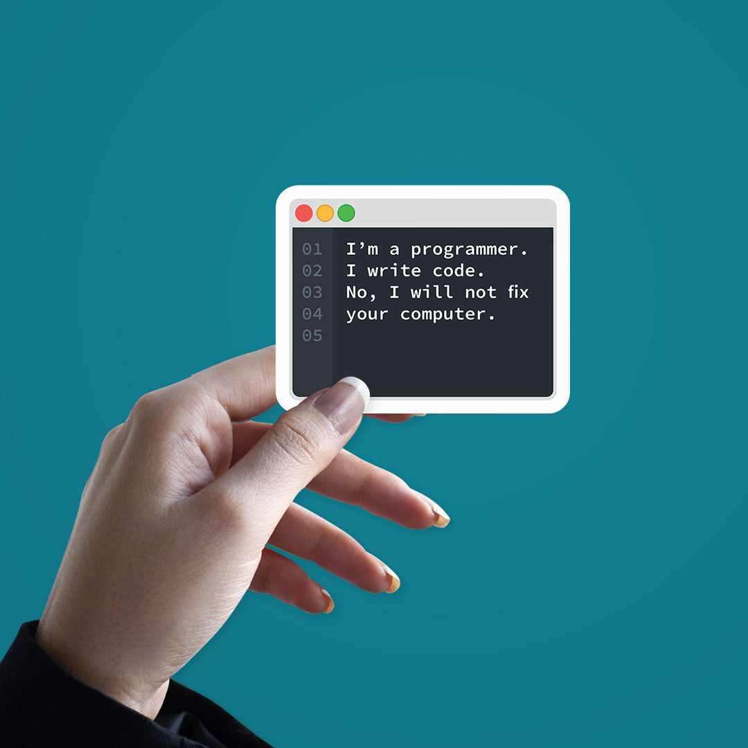I'm a programmer Sticker - Image 2