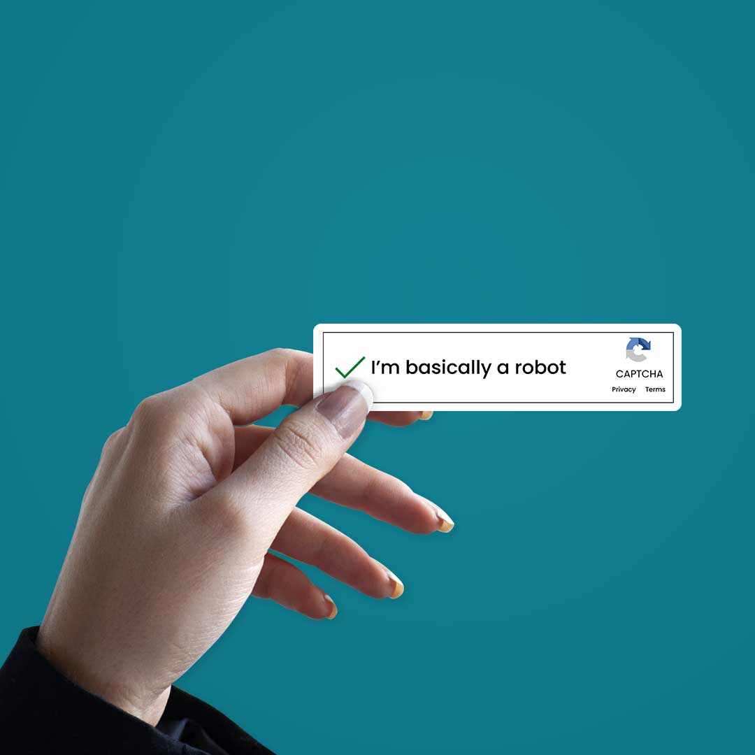 I'm basically a robot Sticker - Image 2