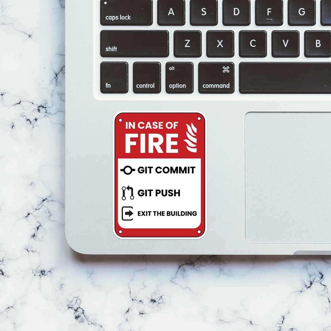 In case of fire Sticker - Image 4