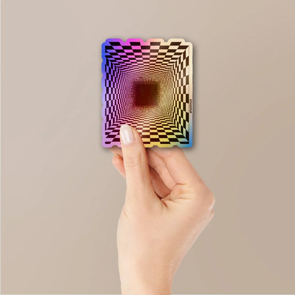 Infinite Checkers Holographic Stickers - Image 2