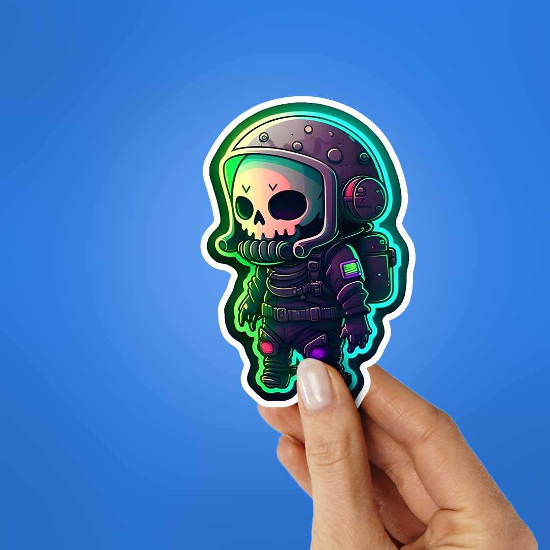 Interstellar Explorer Skeleton Sticker - Image 2