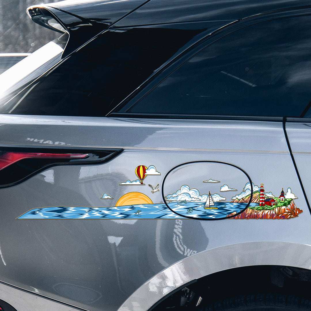 Summer beach Infinity Sticker - Image 2