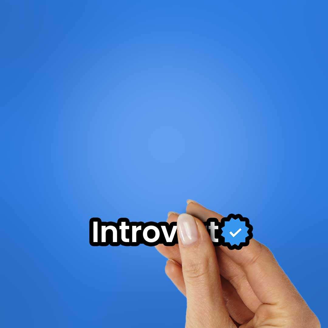 Introvert Verified Sticker - Image 2