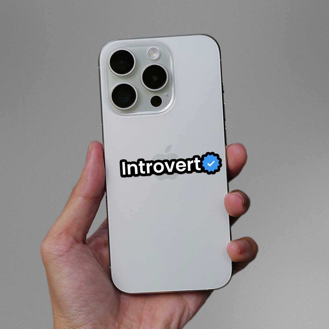 Introvert Verified Sticker - Image 3