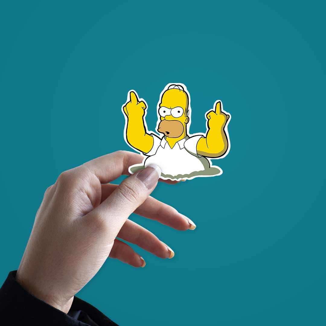 Irritated Homer Sticker - Image 3
