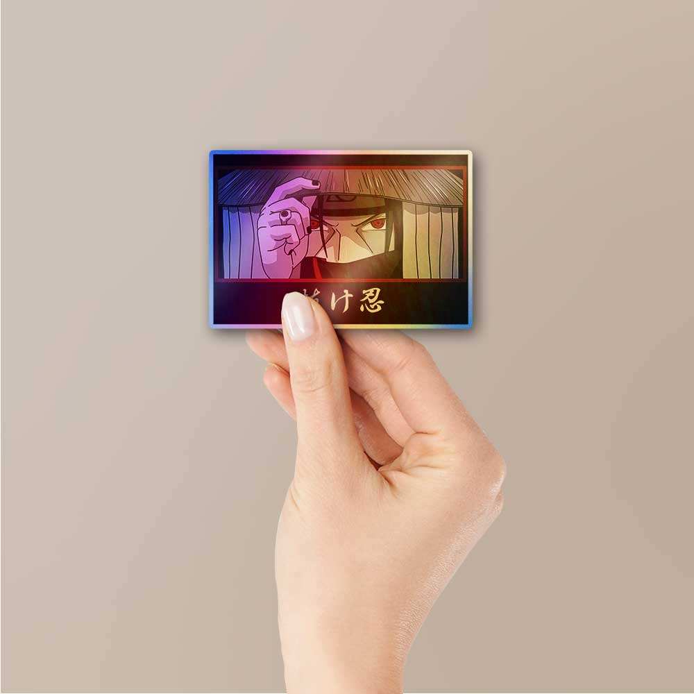 Itachi Eye Holographic Sticker - Image 2