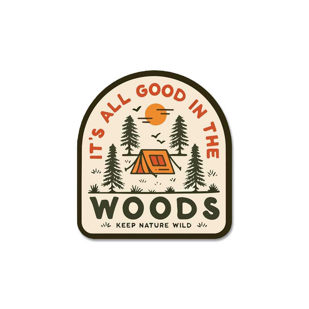 It'S All Good In Wood Sticker - Image 2