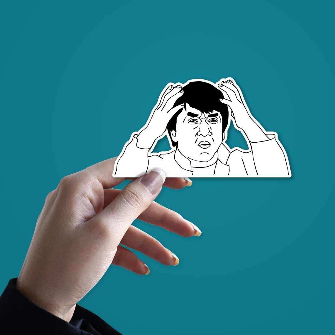 Jackie Chan Says What? Sticker - Image 2