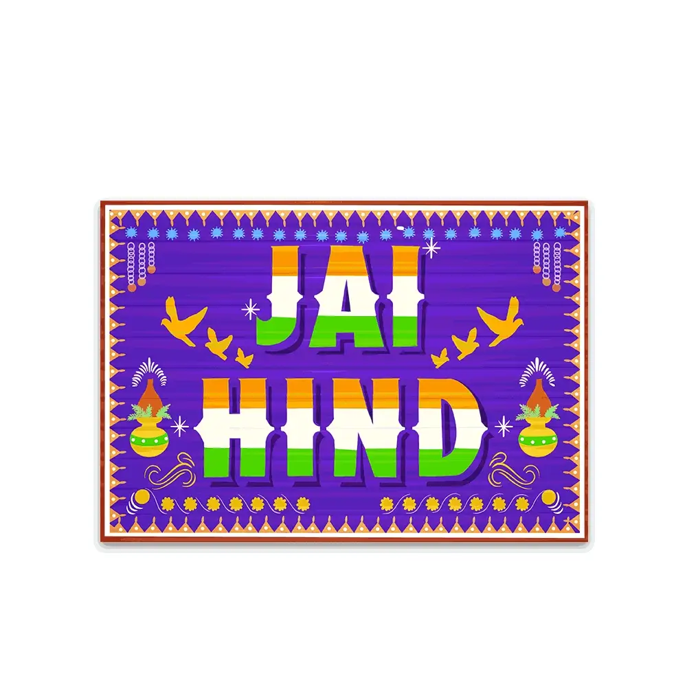 Jai Hind Bumper Sticker
