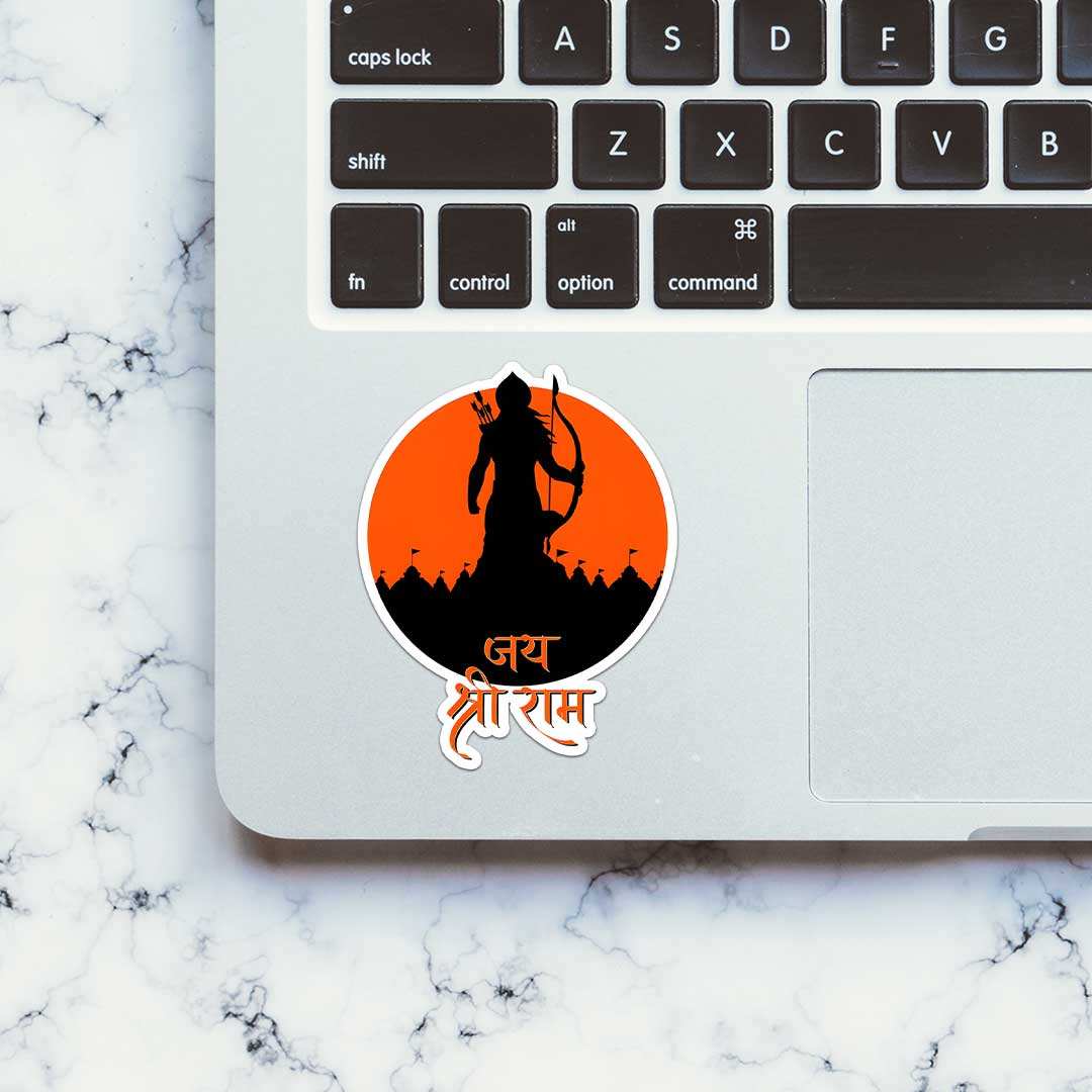 Jay Shree Ram 0.1 Sticker - Image 4