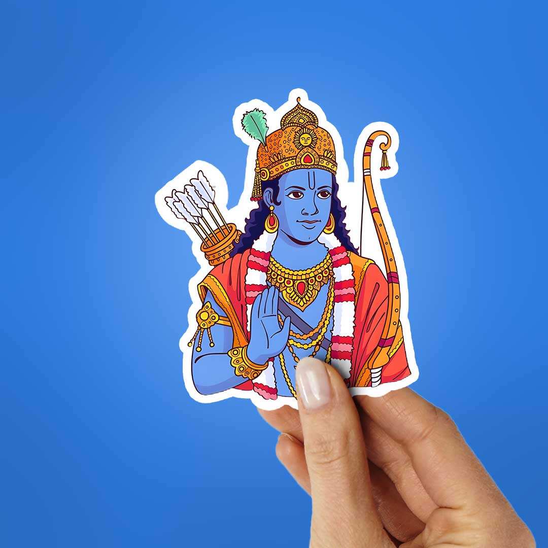 Jay Shree Ram 0.2 Sticker - Image 2
