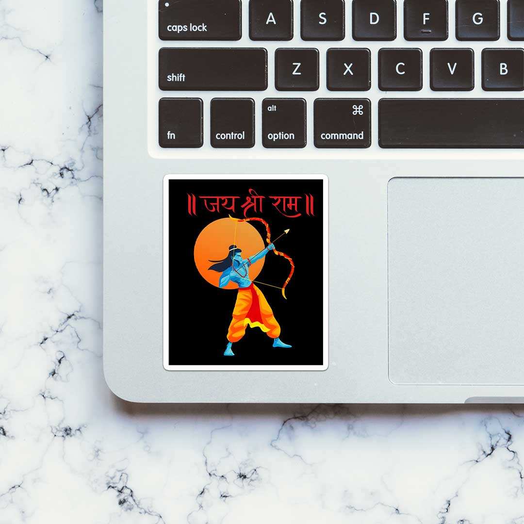 Jay Shree Ram 0.3 Sticker - Image 4