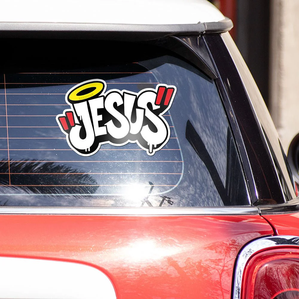 JESUS Bumper Sticker - Image 3