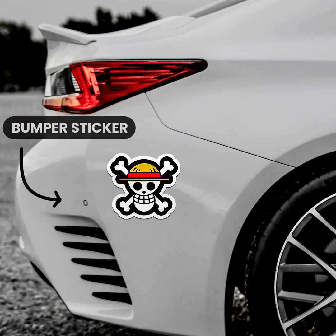 Jolly Roger Bumper Sticker - Image 4