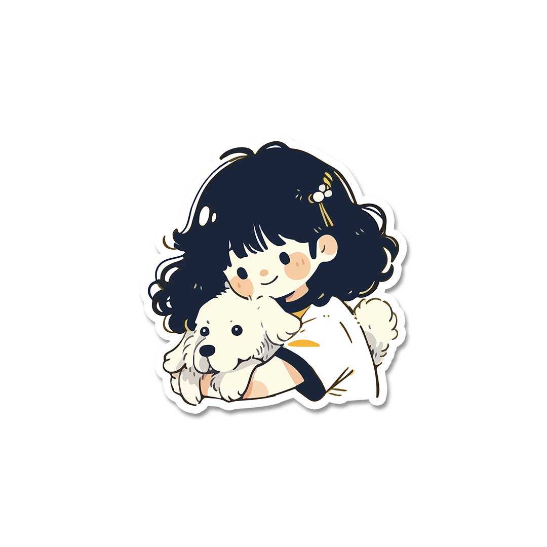 Just A Dog Lover Sticker - Image 2
