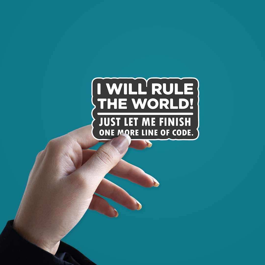 Just let me finish one more line of code Sticker - Image 2