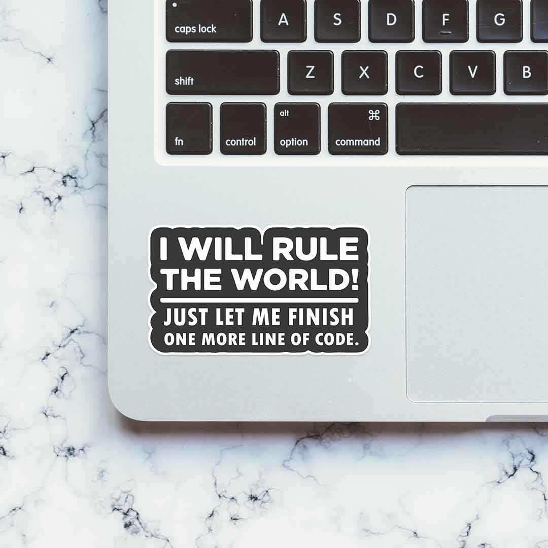 Just let me finish one more line of code Sticker - Image 4