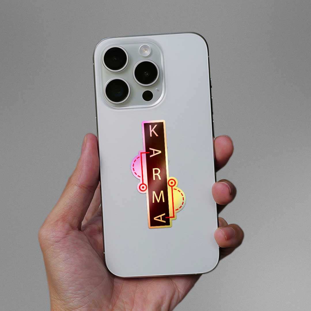 Karma Holographic Sticker - Image 4