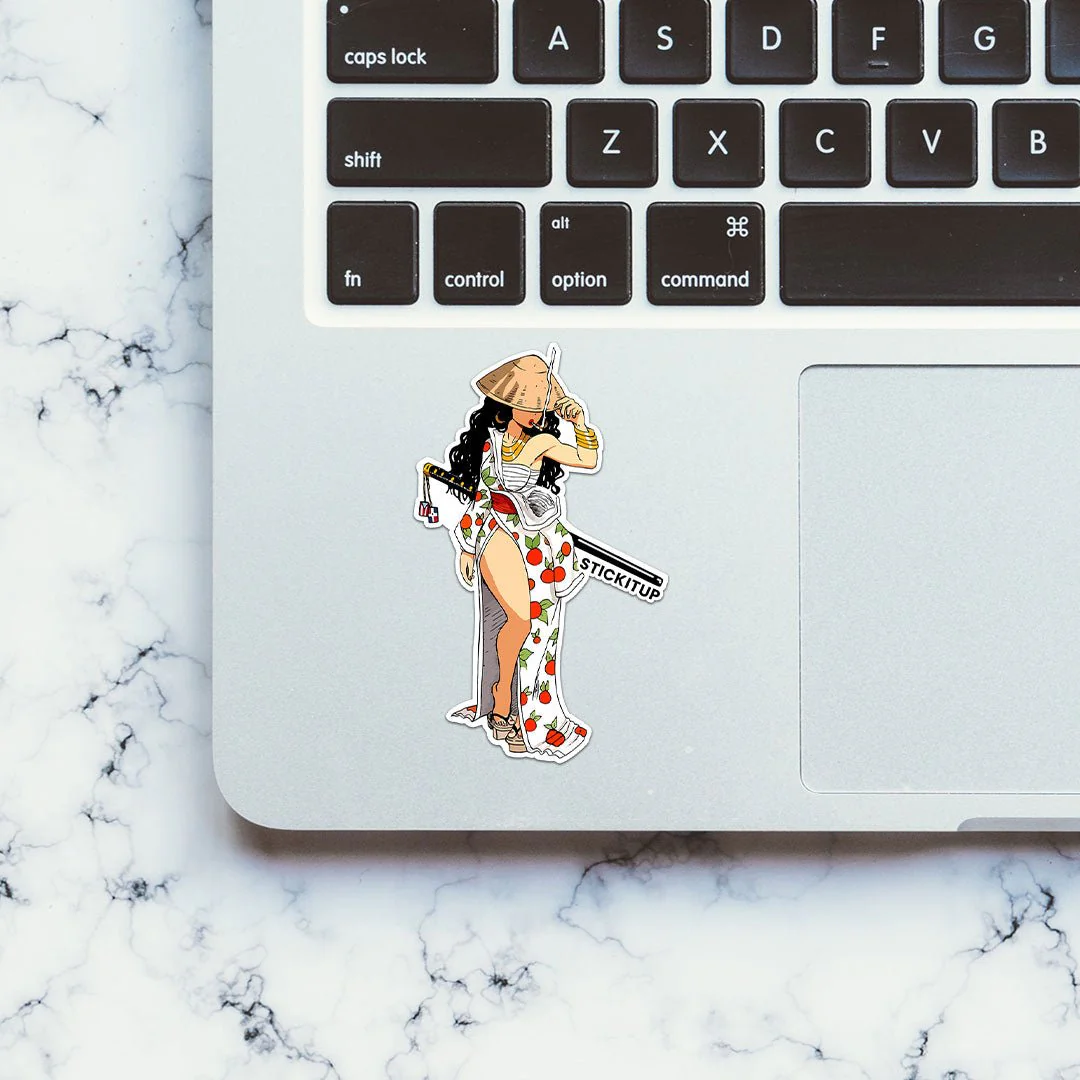 Katana Girl Sticker - Image 4