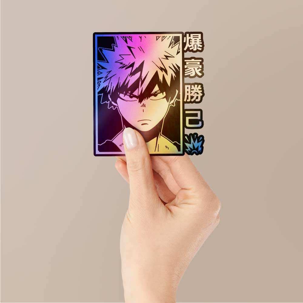 Katsuki Bakugo Holographic Stickers - Image 2