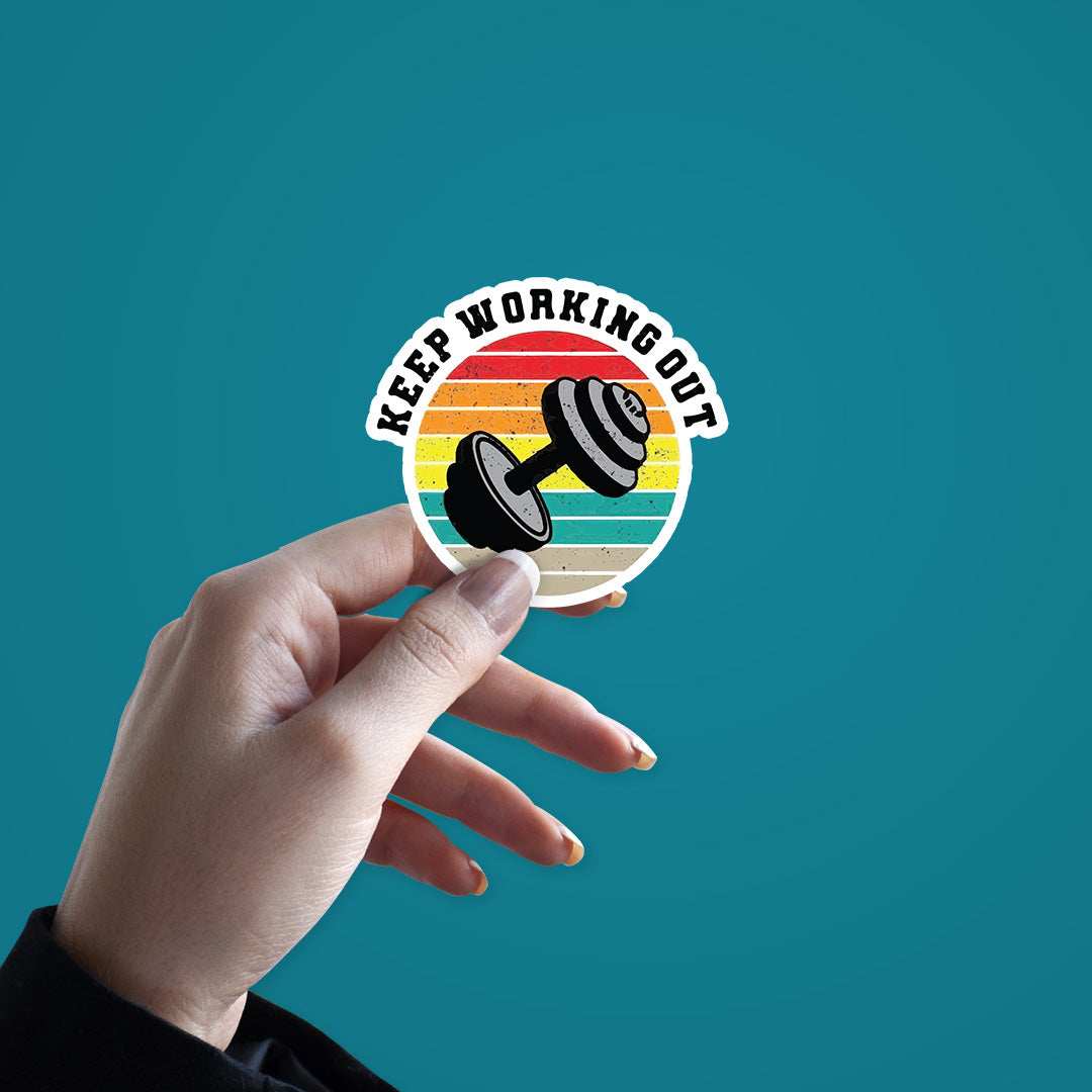 Keep Working Out Sticker - Image 3
