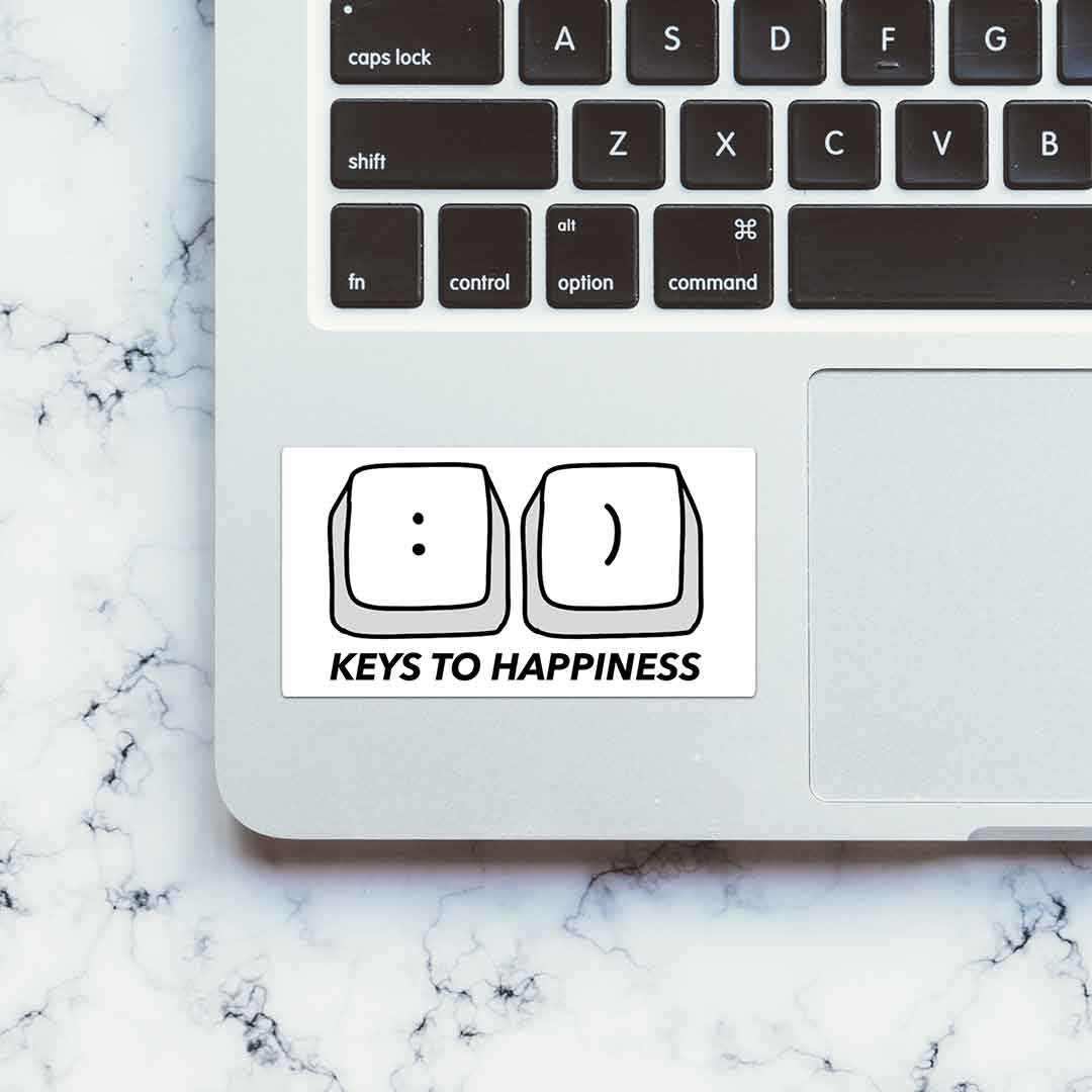 Keys to Happiness Sticker - Image 5