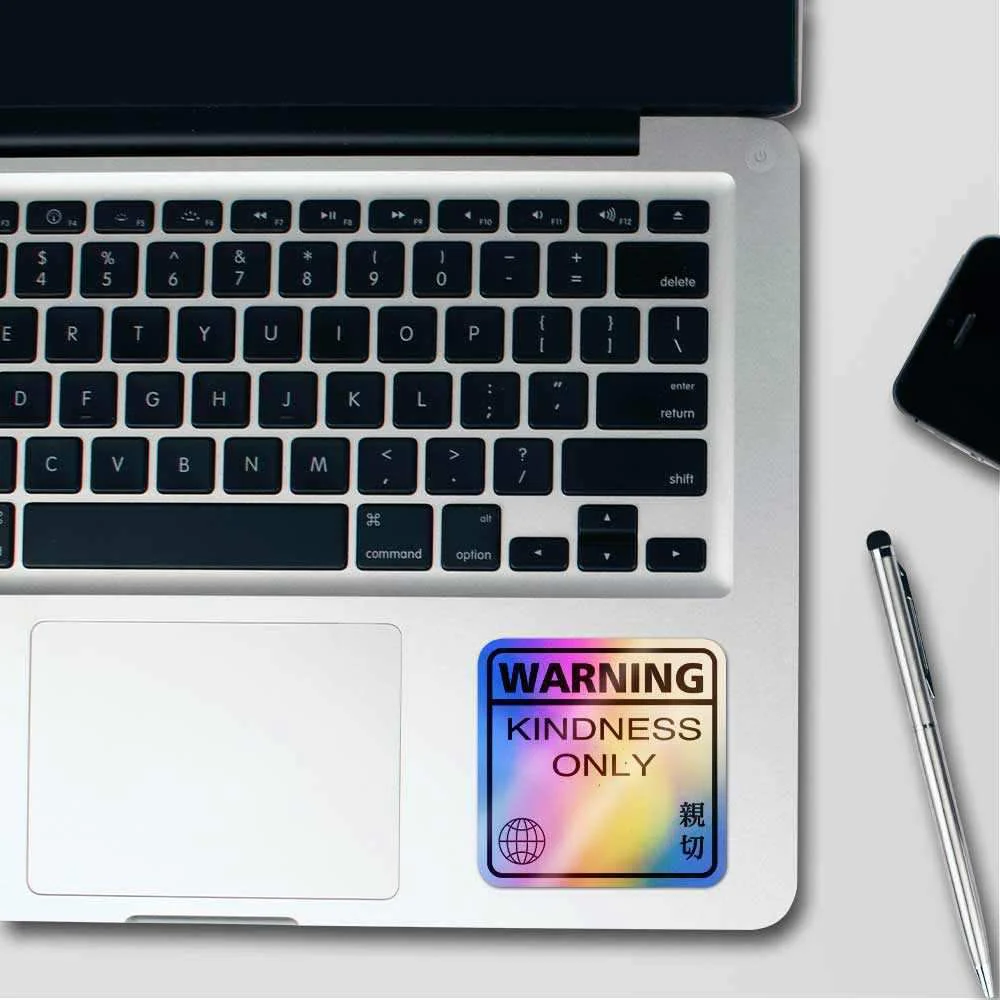 Kindness only Holographic Stickers - Image 3