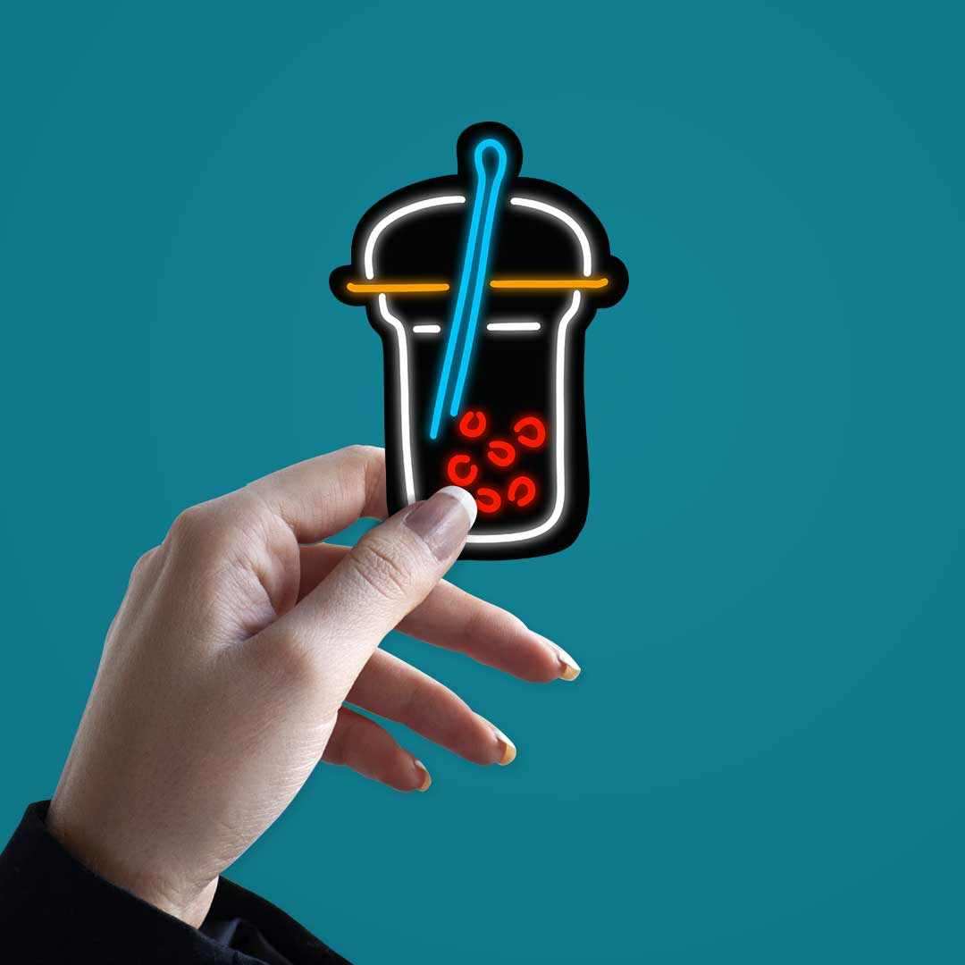 Neon Latte Sticker - Image 2