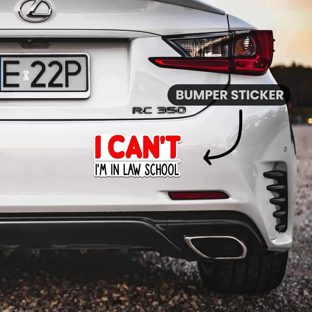 Law School Bumper Sticker - Image 3