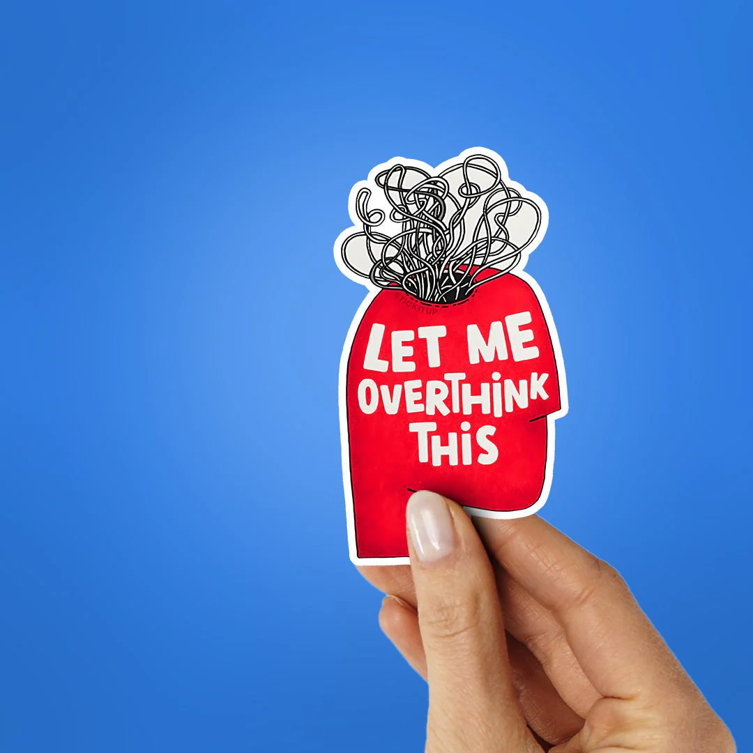 Let Me Overthink This Sticker - Image 2