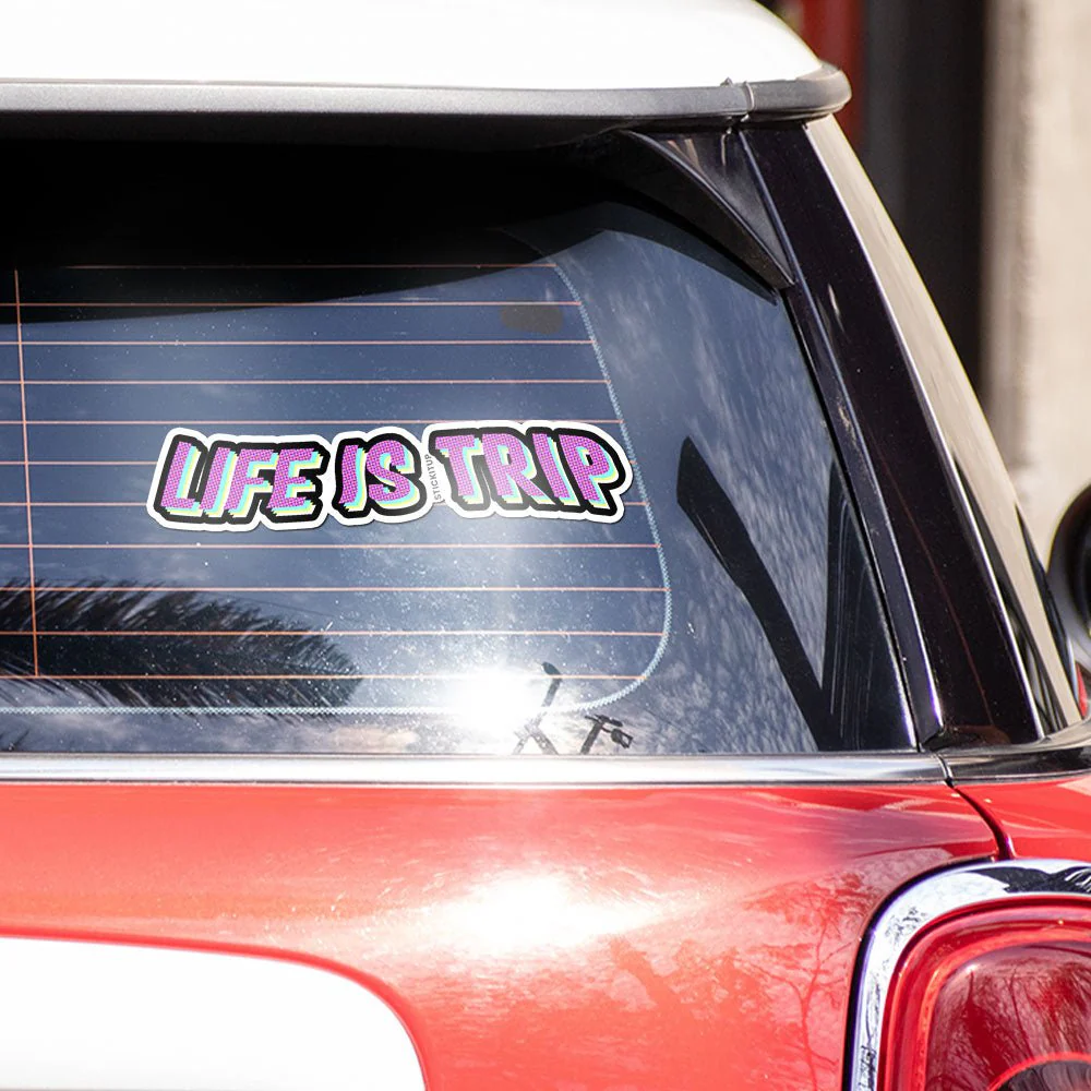 life is trip Bumper Sticker - Image 3