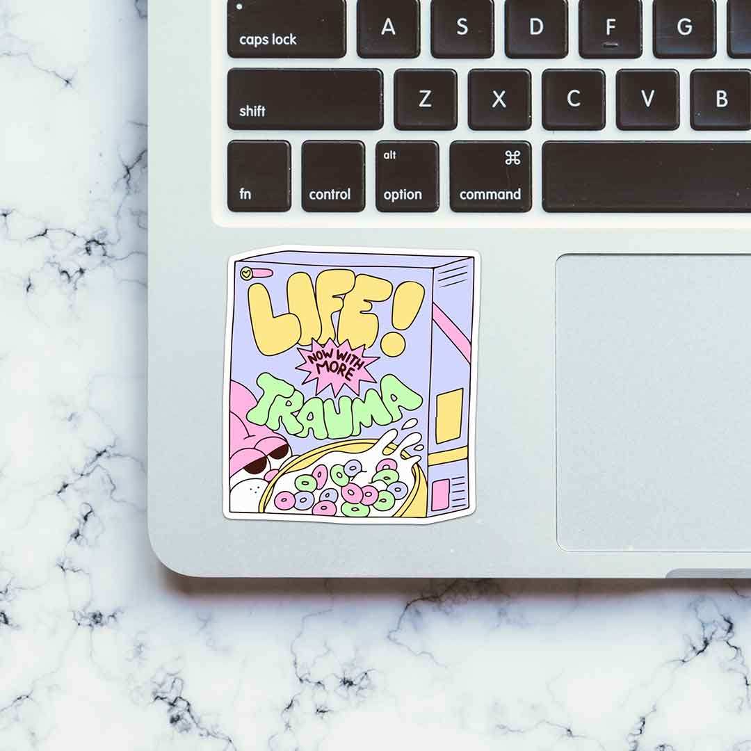 Life Now With More Trauma Sticker - Image 4
