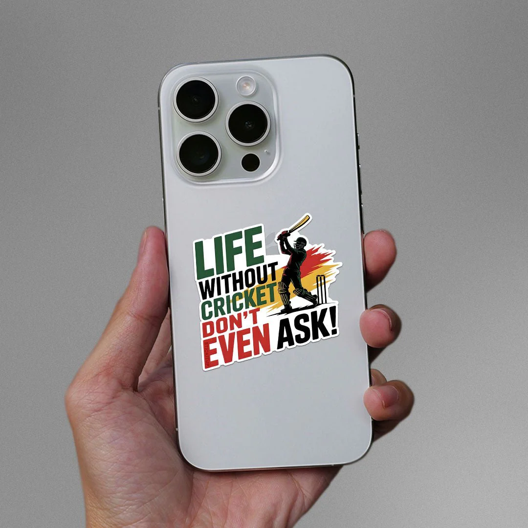 Life Without Cricket Sticker - Image 3